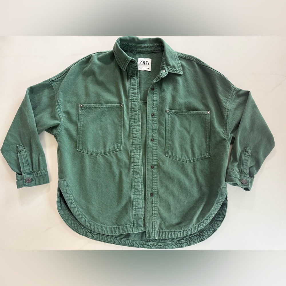 Zara Women’s Green Oversized Jacket